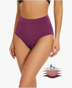 lot 16918 image: Period Swimwear Leakproof Bikini Swim Bottoms Proof Menstrual Bathing Suit Bottoms for Teens Girls Women - Retail $19
