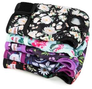 lot 16921 image: Washable Reusable Female Dog Diapers(5 Pack) Small Medium Large Doggie Puppy & Doggy Dog Diaper, Period Panties in Heat XX-Large - Retail $33