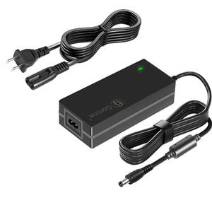 lot 16982 image: 24V 2.5A Power Supply, 24Volt Power Adapter fit for 24 Volt LED Light Strip Soundbar Speaker, 100-240V AC to DC fit for 24Vdc 2.5A 2A 1.5A 60W Transformer Converter Charger. - Retail $16