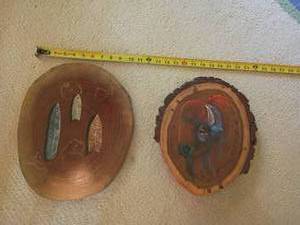 lot 903 image: Kansas Prairie Art Wood Wall Decor.  Nedra Lynch Artist.  See pictures for sizes