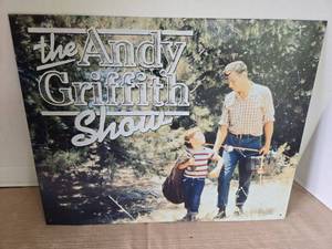 lot 1023 image: The Andy Griffith Show TV Series Promotional Tin, 13x16