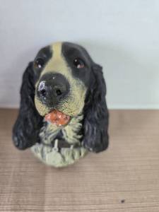 lot 1028 image: Vintage Bossons England Cocker Spaniel Dog Head Wall Plaque
