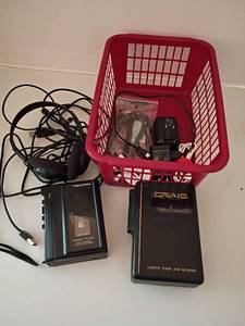 lot 1225 image: Cassette Players, Recorders and Charger Cords