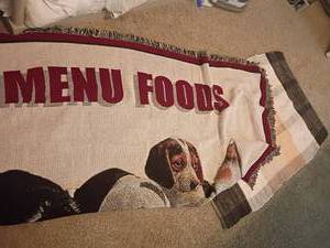 lot 1301 image: Throw Blanket and Small Rug. Rug is 40 x 25