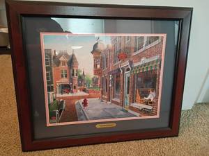 lot 1340 image: 19 x 23 Framed Print.  Main Street Memories