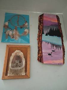 lot 1344 image: Various Wall Decor.  Largest is 18 x 8