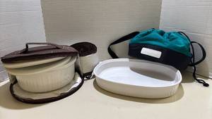 lot 1434 image: Corning ware with Carrying Cases