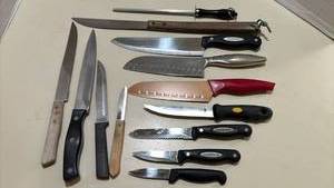 lot 1443 image: Mixed Kitchen Knife Collection Set