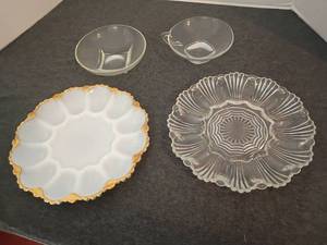 lot 1551 image: Deviled Egg Plates and More
