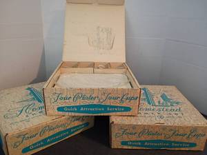 lot 1555 image: 24pcs Snack Sets.  12 Cups and 12 Plates.