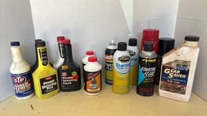 lot 4017 image: Power Steering Fluid, Brake Fluid and Starting Fluid