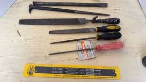 lot 4019 image: Mixed Hand Tool and Files with Stanley Carbon Steel Blades