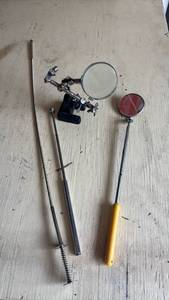 lot 4123 image: Helping Hands Station with Magnifying Glass and Tools Set