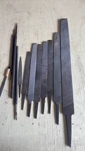 lot 4124 image: Woodworking Hand File Set with Wooden Handles