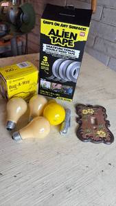 lot 4139 image: Alien Tape,Bug Away Bulbs and more