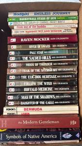 lot 4221 image: Mixed Book Collection - Fiction, Sports, Travel and Native American Studies