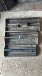 lot 4324 image: Three Tool Trays two metal one plastic