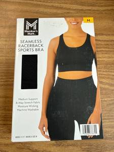 lot 511 image: Members Mark Seamless Racerback Bra Size medium