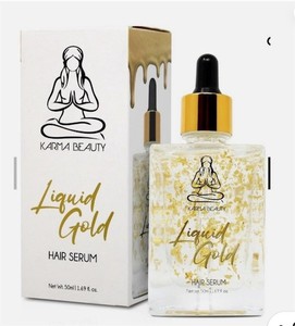 lot 588 image: Karma Beauty Liquid Gold HAIR TRESSES ROOTS Serum OIL REPAIR 1.69floz