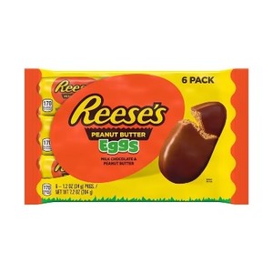 lot 613 image: 3-6 packs Reeses Easter Peanut Butter Eggs - 7.2oz6ct 18 eggs total