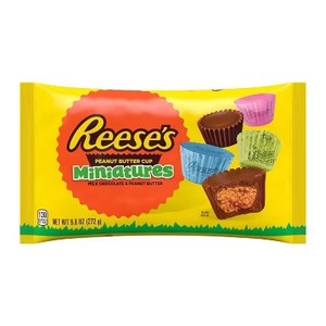 lot 615 image: 3- bags Reeses Easter Peanut Butter Cup Miniatures - 9.6oz
