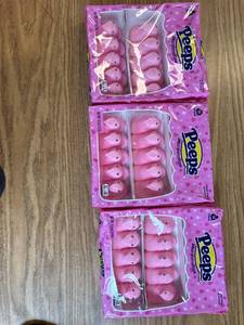lot 626 image: Three packages of 15 marshmallow peeps these make perfect s mores