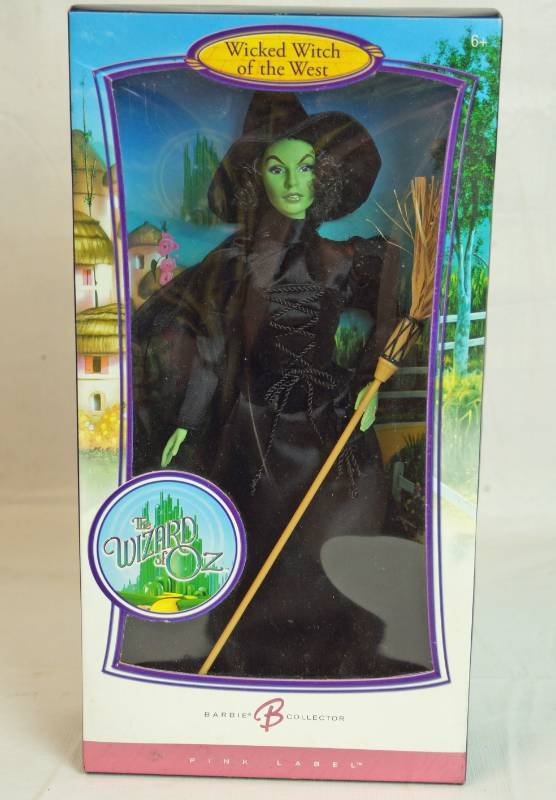 lot 6220 image: The Wizard of Oz - Barbie Collector - PINK LABEL - NEW IN BOX Wicked Witch of the West - HTF NICE