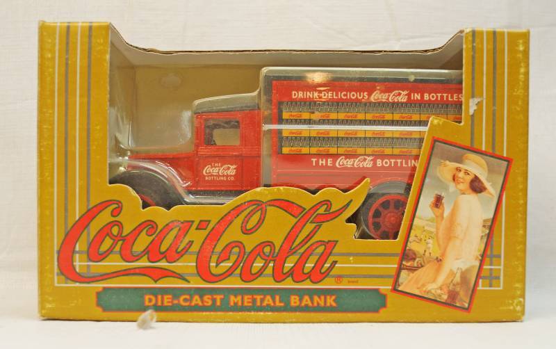 lot 6309 image: ERTL Collectible- Coca Cola delivery Truck-Die cast- in original box- 1993-Stock number 2918- Coke Collectors dream