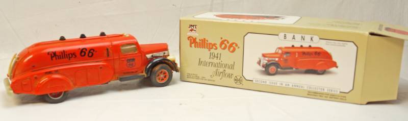 lot 6328 image: JMT Replicas -Phillips 66 -1941 International Airflow Bank-second in a series-Marx Toys-1994-Item number PPCO2-see pics for item condition