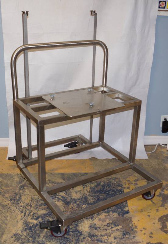 lot 5002 image: Great Utility Cart - Awesome, smooth, swivel casters. Two are locking - Neat cart See pics for measurements