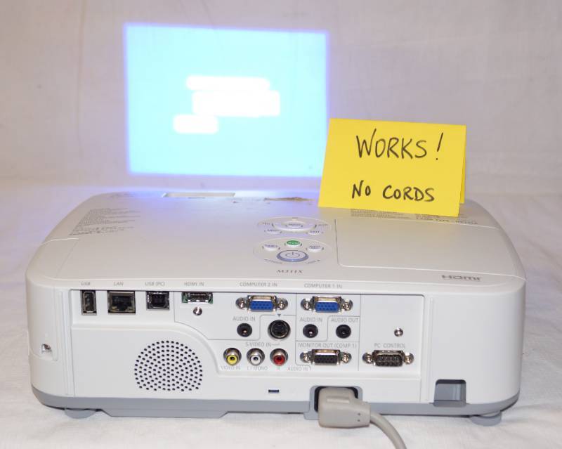 lot 5016 image: Projector - WORKS No cord or cables - See Pics - NEC M# NP-M311X