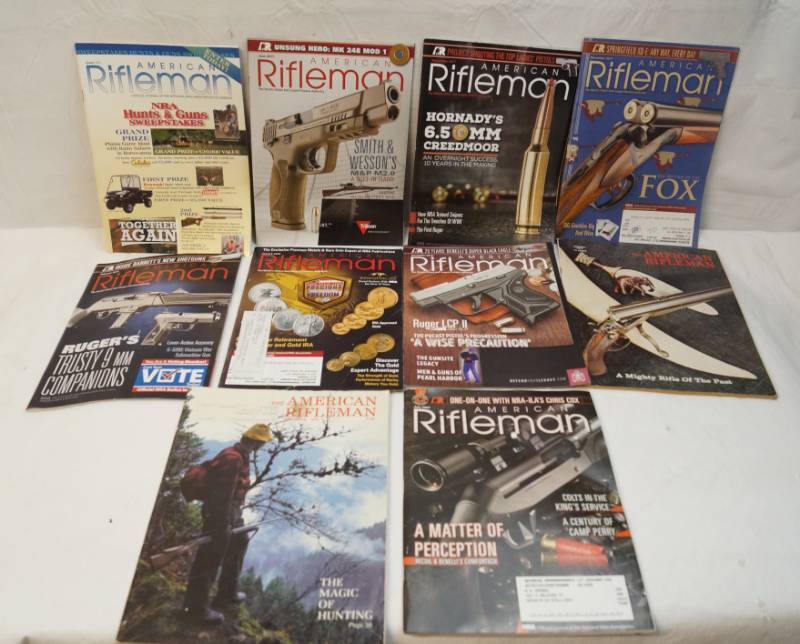 lot 6351 image: American Rifleman set of ten magazines-see pics for covers
