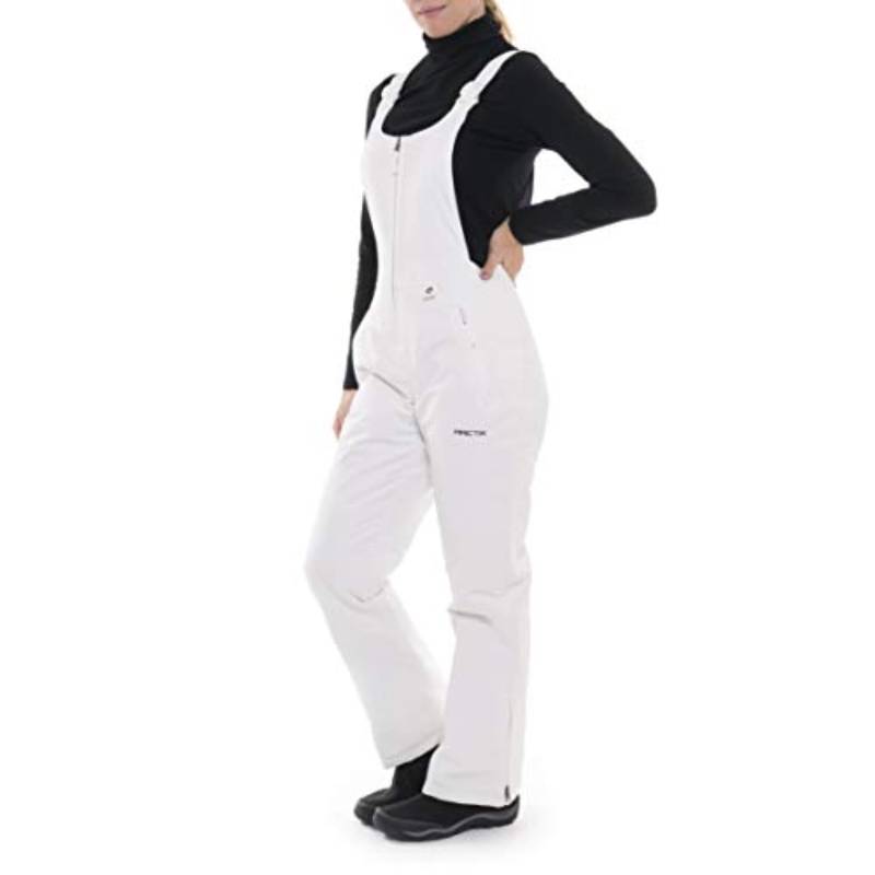 lot 2438 image: Arctix Womens Essential Insulated Bib Overalls, White, 4X Short - Retail $34
