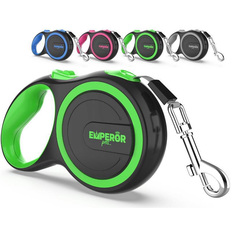 lot 2841 image: Emperor Pets 26 ft Retractable Dog Leash Large Dogs - Up to 110lbs, Heavy Duty Leash Retractable 26 ft, Dog Leashes for Large Breed Dogs -GN26 - Retail $24