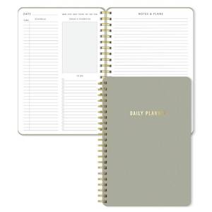 lot 3104 image: Sweetzer &amp Orange Daily Planner Notebook Undated Two-Page Daily Layout with Hourly Schedule, To-Do List, Priorities, and Notes 6.5 x 9.5 Spiral Bound Productivity Organizer 160 Pages - Retail $8