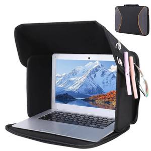 lot 3106 image: LOTCAIN Laptop Sun Shade Laptop Sun Glare Shield Privacy Screen Hood Lightweight Laptops Sunshade Bag for Working Outside Portable Shield Cover 12-14 (Patent Pending) - Retail $31