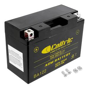 lot 3117 image: Caltric AGM Battery Compatible with Yamaha Raptor 700 YFM700R 2006-2016 - 12v 8 Amp, 140 CCA, Sealed Maintenance Free High Performance Battery Compatible with ATV, UTV, 2x4, 4x4 - Retail $42