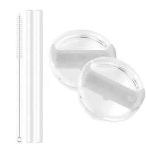 lot 3147 image: 2 Pack 30 oz Tumbler Lid Replacement Fit for Stanley Cup, Replacement Lids Fit for Stanley Travel Tumbler, Spill Proof Tumbler Covers for Stanley Cup Accessories (White) - Retail $10