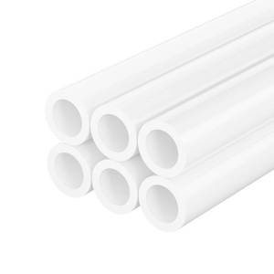 lot 3148 image: 12 Inch PVC Pipe 6 Pack, 17 Inch Long Schedule 40 PVC Pipe for DIY Projects, Craft Build Frame - Retail $15