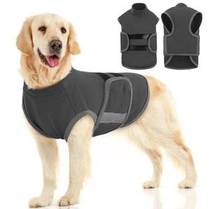 lot 3158 image: MIGOHI Breathable Dog Anxiety Calming Vest,Dog Firework Anxiety Relief Vest,Dogs Stress and Anxiety Relief Coat,Anxiety Vest for Large Dogs,XL,Gray - Retail $28