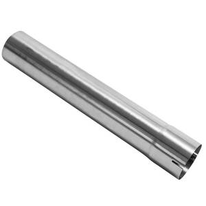 lot 3172 image: 3 Inch Exhaust Pipe, T304 Stainless Steel (SS Tubo), Flared & Slotted End, Polished Finish, 17.3 Length, 3 OD-to-ID Adapter, Thickened Wall Straight Tubing for Car Truck Exhaust System - Retail $23