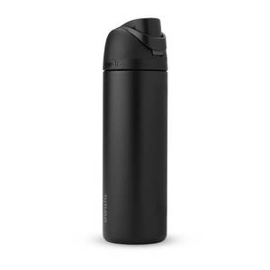 lot 3199 image: Owala 24oz FreeSip Stainless Steel Water Bottle - Very Very Dark - Retail $47