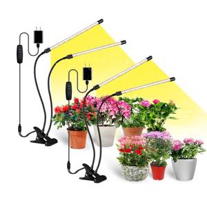 lot 3214 image: bseah Grow Light Plant Light Indoor Plants, Full Spectrum Clip Plant Lamp, 10-Level Dimmable, Auto ON & Off Timer (2 Pack) - Retail $22