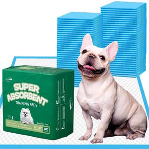 lot 3232 image: IMMCUTE Puppy Pads 22x23 100 Count  6-Layer Leak-Proof & Super Absorbent Dog Training Pads  Disposable Potty Pads for Puppies, Dogs, Cats & Rabbits  Blue & White - Retail $24