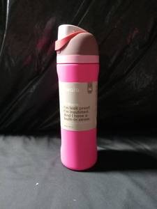 lot 3238 image: Owala Water Bottle with Straw 24oz Pink