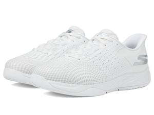 lot 3240 image: Skechers Womens Viper Court Reload Hands Free Slip-Ins Pickleball Sneaker, White, 8 - Retail $74