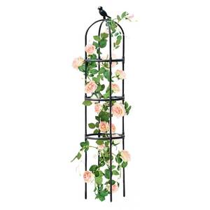 lot 3243 image: Garden Trellis for Climbing Plants Outdoor, Metal Plant Trellis with PE Coated, Rustproof Plant Support for Flowers Vegetable Vine, Tomato cage for Potted Plants Indoor Outdoor,Lightweight - 1 Pack - Retail $17