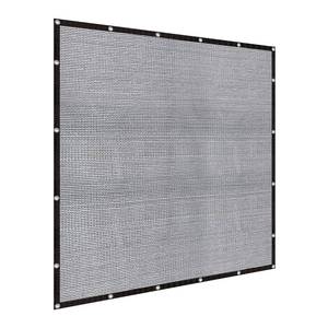 lot 3252 image: LOVE STORY 8x8FT Shade Cloth for Plant Heavy Duty Knitted Mesh Tarp with Grommets Screen Mesh Netting for Garden Patio Porch Pools Greenhouse Dump Truck - Retail $35