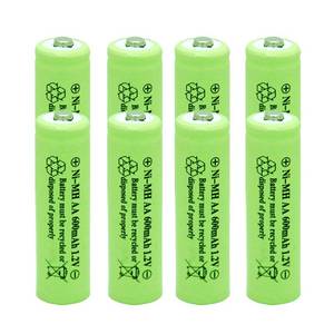 lot 3255 image: GSUIVEER Ni-Mh AA 600mAh 1.2V Rechargable Batteries Pre-Charged for Outdoor Solar Lights,Garden String Light, Pathway Lights (8Pack AA) - Retail $8