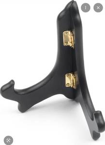 lot 3282 image: Black Picture Plate Holder 6in Tall
